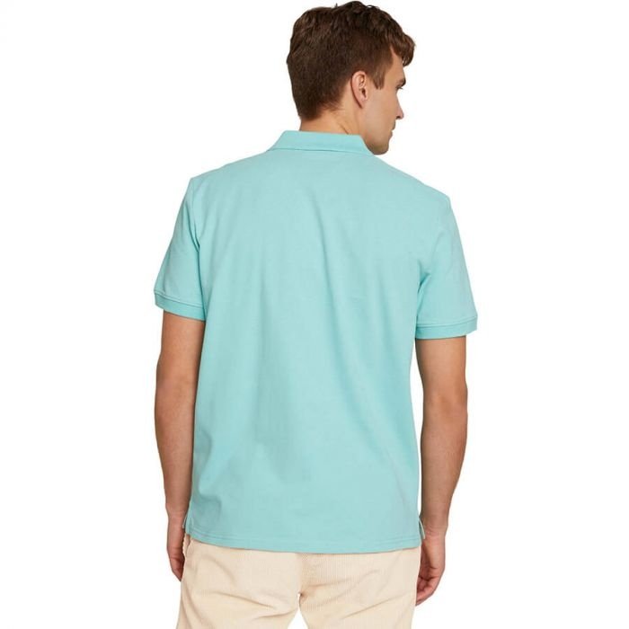 Поло basic polo with contrast 1031006XX1012433 Tom Tailor Блакитний 2XL, фото №2