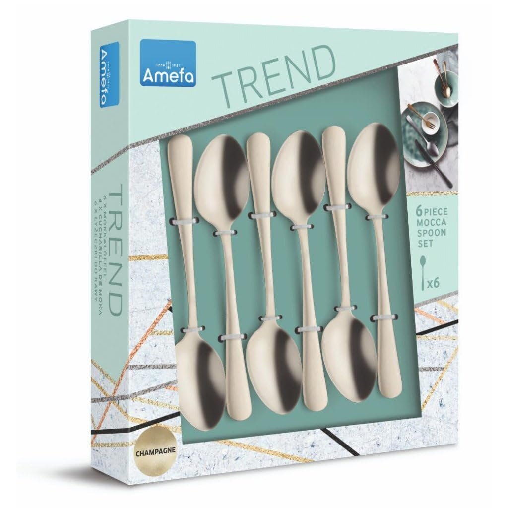 Ложки для еспресо Amefa Austin Шампань, 6 шт, фото №1