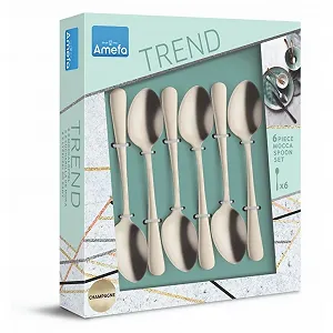 Купити Ложки для еспресо Amefa Austin Шампань, 6 шт - Фото 1 Ложки для еспресо Amefa Austin Шампань, 6 шт - Фото 1