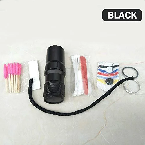 Контейнер-пенал для таблеток Camping Survival Waterproof, алюмінієва пляшка, брелок, EDC, фото №2