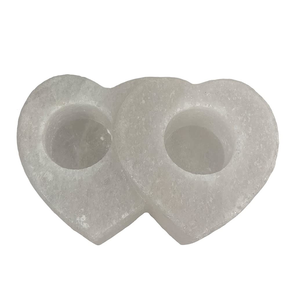 Підсвічник SudoreWell Double Heart Halite Білий Підсвічник на 2 Свічки, фото №2