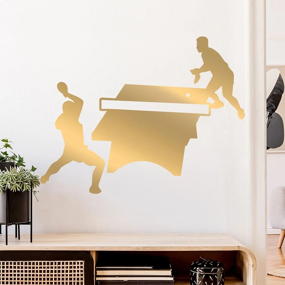 Наклейка на стену Настольный теннис Фигура игрока, фото №1