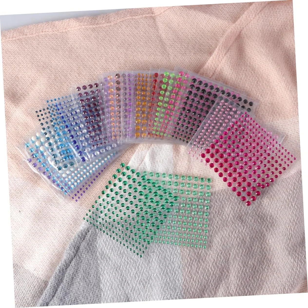 Наклейки Стразы NUOBESTY для тела, лица, самоклеящиеся, акриловые, фото №2