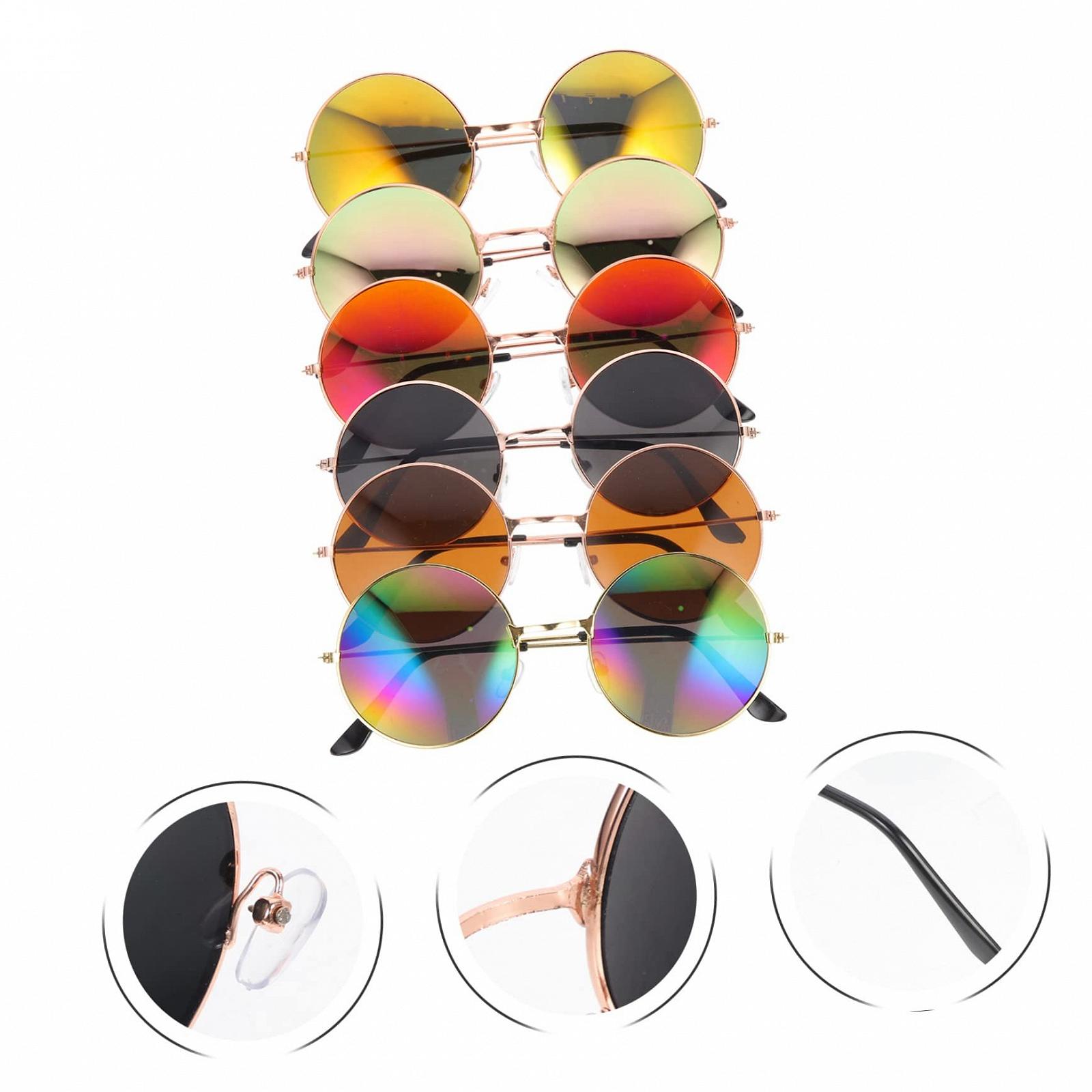 Набір Круглі Сонцезахисні Окуляри PACKOVE 18 штук Різнокольорові, фото №7