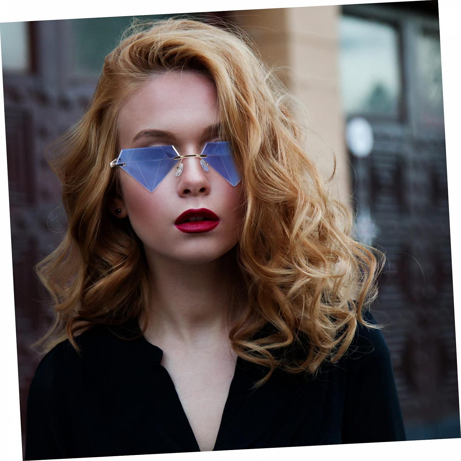 Сонцезахисні окуляри Діамант VALICLUD Без оправи Темно-синій, 2 пари, фото №7