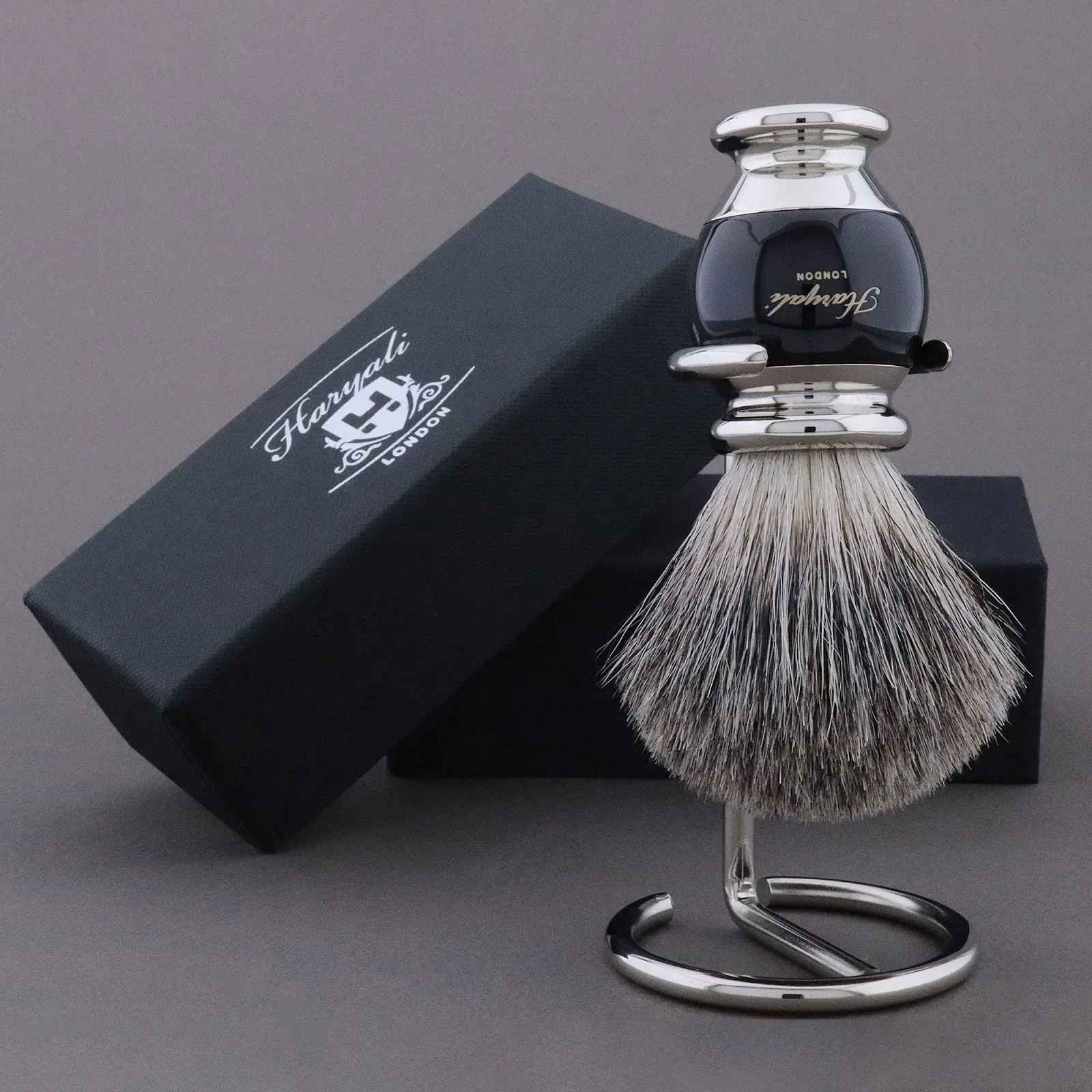 Помазок для бритья Haryali London Badger Hair Black, фото №2 Помазок для бритья Haryali London Badger Hair Black, фото №2