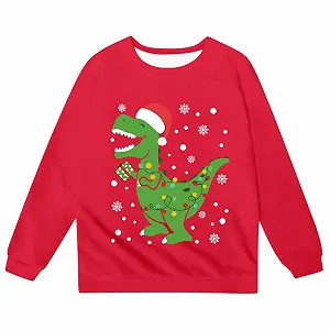 Повседневный модный свитшот для девочки с буквенным принтом, круглым вырезом и длинными рукавами, модная рубашка для подростков Generisch synthetic.ua - Фото 1