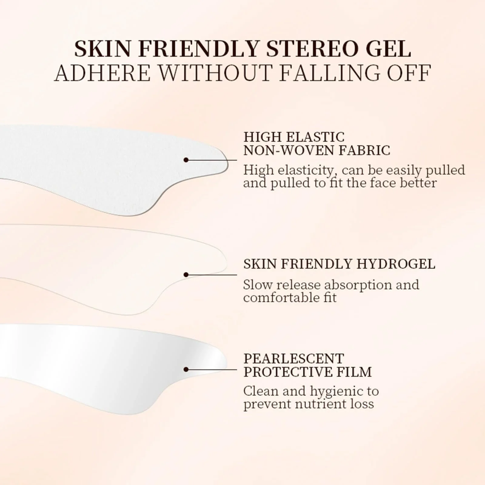 Наліпки Collagen для зони навколо губ - Патчі проти зморшок для носогубних складок, 15 шт, фото №3