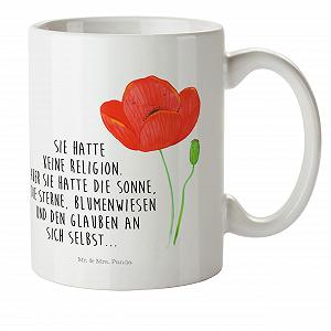 Детская чашка Mr. & Mrs. Panda Цветок мак Пластиковая - Фото 1