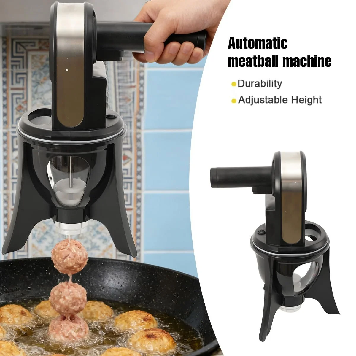 Формовщик для фрикаделек Stainless Steel Automatic Meatball Machine, фото №6