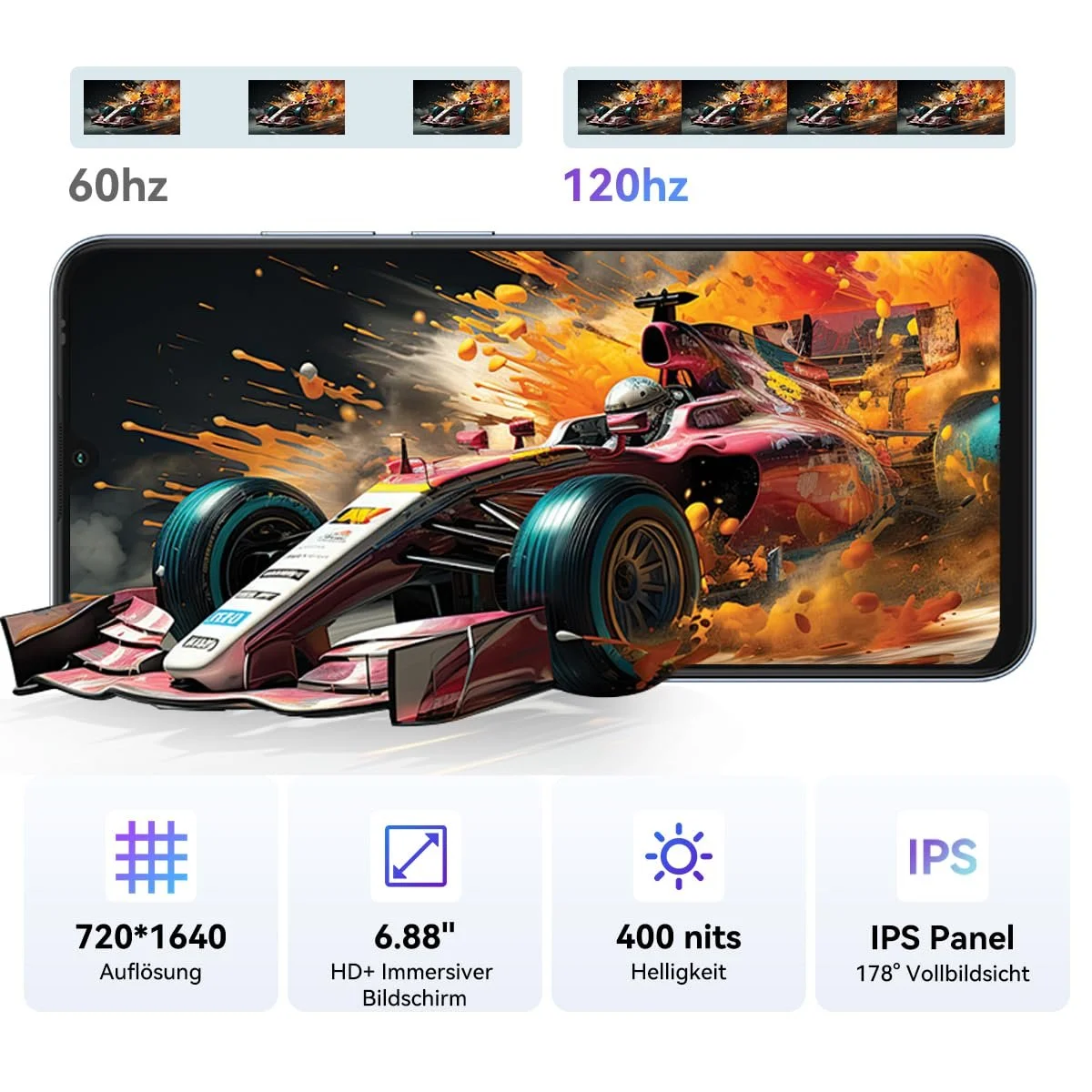 Смартфон Blackview Wave 10 6.88" 120 Гц 32/128 ГБ 5000 мАч, фото №3