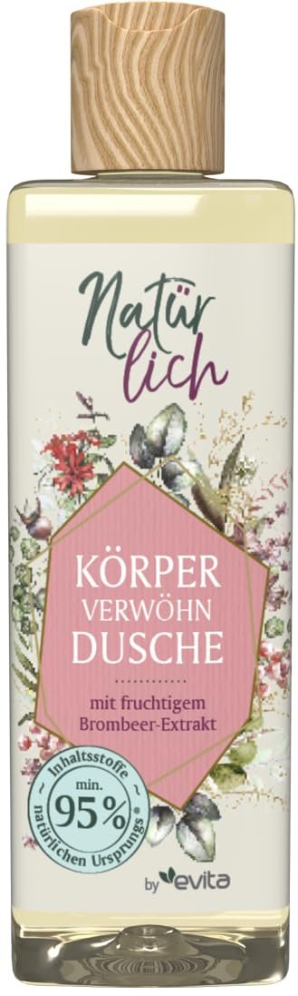 Гель для душу Naturally by evita Body Pampering з екстрактом ожини 300 мл, фото №1