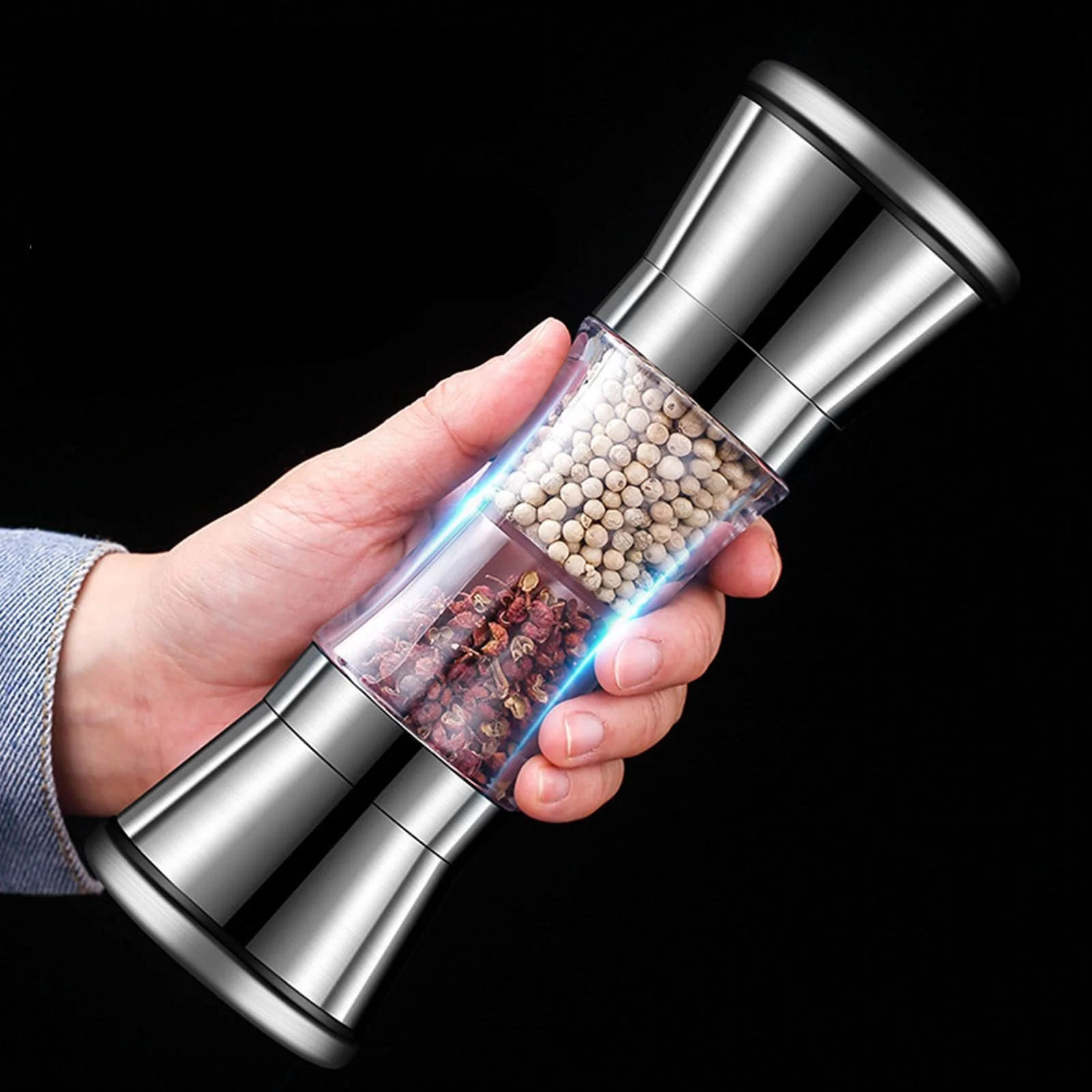 Ручний млин Двоголова для солі, перцю та спецій, фото №4