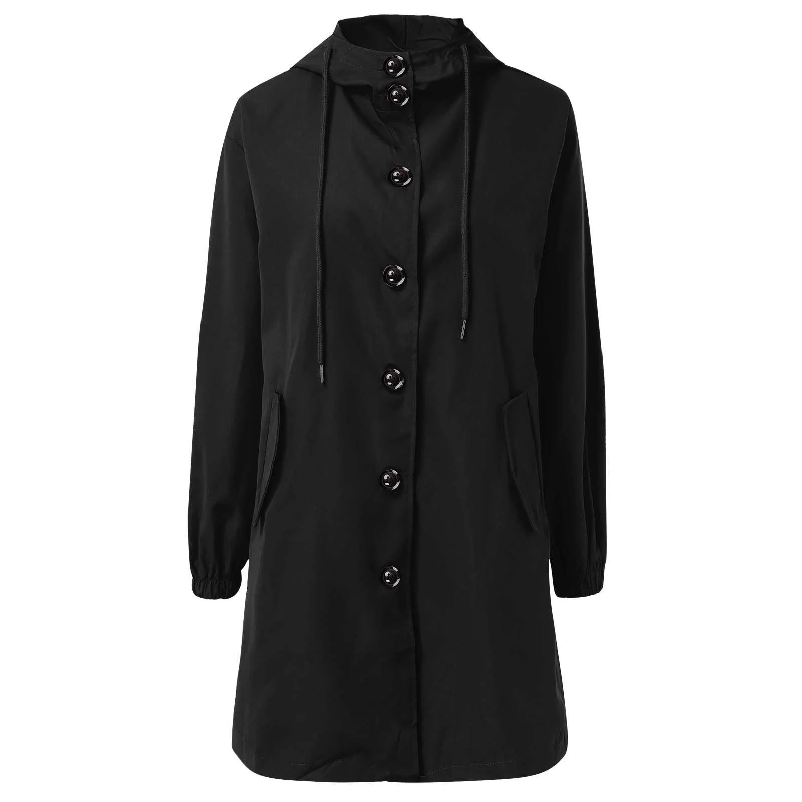 Тренч LCpddajlspig Жіночий Довгий Весняний Однотонний, фото №5