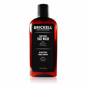Гель для умывания Brickell Men's Clarifying Gel с геранью, кокосом и алоэ вера, 237 мл, ароматный - Фото 1