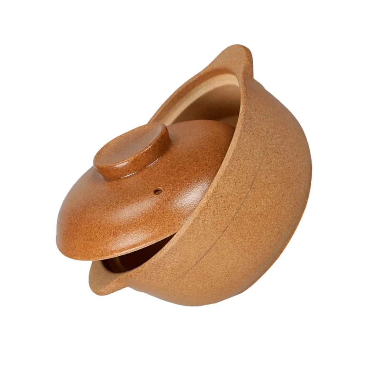 Кастрюля Gatuida керамическая термостойкая с крышкой для газовых и электрических плит, фото №3