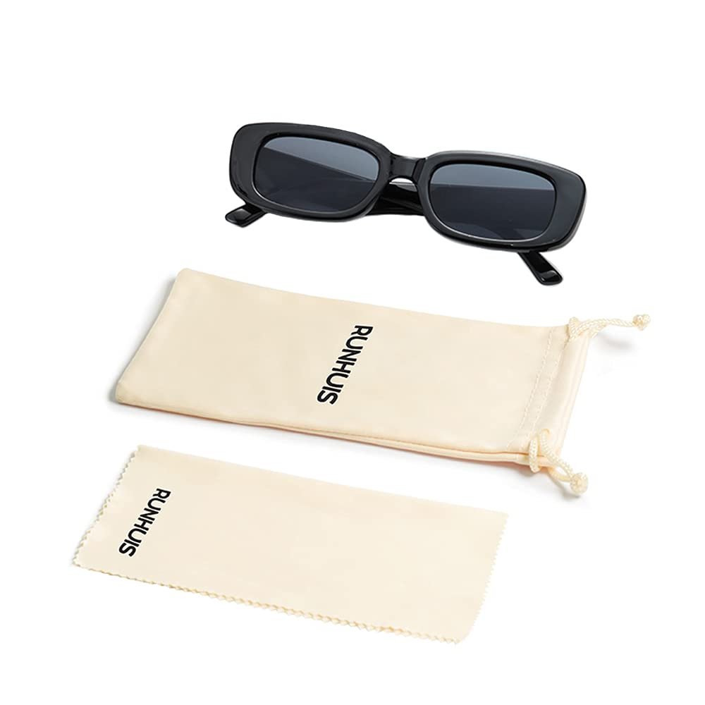 Вінтажні квадратні сонцезахисні окуляри RUNHUIS Retro для жінок і чоловіків, масивні, маленькі, модні, фото №6