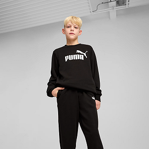 Спортивний костюм ESS Logo Crew Sweat TR  Puma Чорний XL - Фото 1