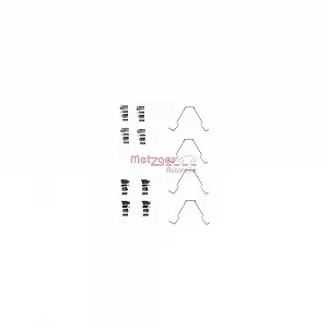 Комплект аксессуаров, тормозные колодки дисковые METZGER 109-1652 для KIA, задний мост - Фото 1