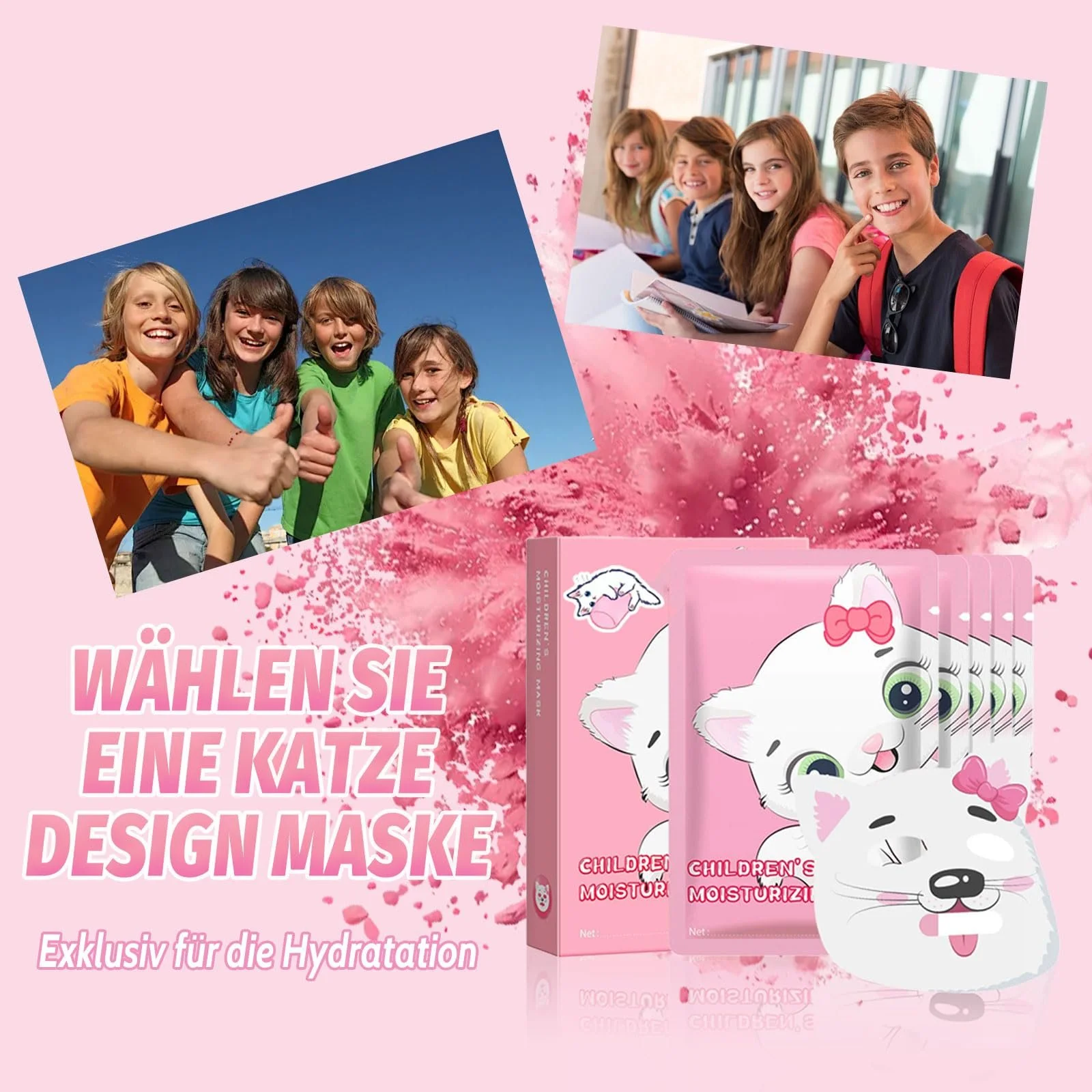 Тканевая маска Altherona Увлажняющая для лица Женская с дизайном животных Успокаивающая и питательная Гиалуроновая маска для лица для девушек-подростков Милые маски для лица Набор красоты 5 шт, фото №4 Тканевая маска Altherona Увлажняющая для лица Женская с дизайном животных Успокаивающая и питательная Гиалуроновая маска для лица для девушек-подростков Милые маски для лица Набор красоты 5 шт, фото №4