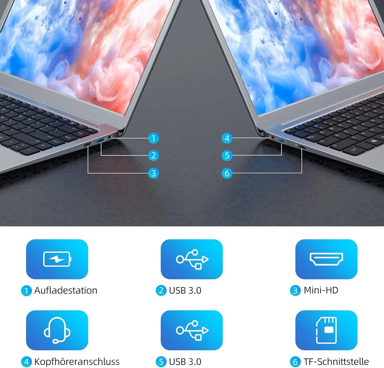 Ноутбук 13.3" Jumper EZbook X3 Intel Celeron J3455 RAM 8GB eMMC 128GB Windows 10 Home (UKR), фото №7 Ноутбук 13.3" Jumper EZbook X3 Intel Celeron J3455 RAM 8GB eMMC 128GB Windows 10 Home (UKR), фото №7