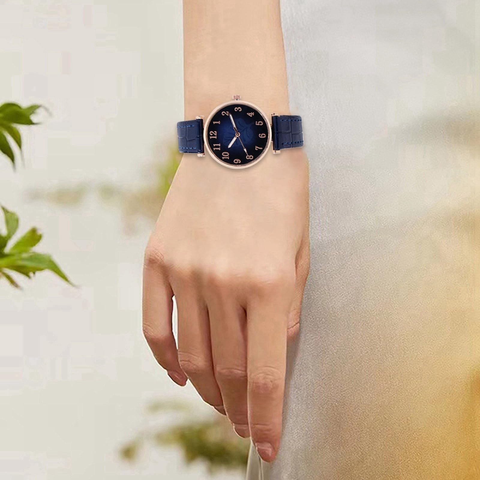 Годинник Generisch, жіночий, шкіряний браслет, діловий стиль, кварцовий, фото №2