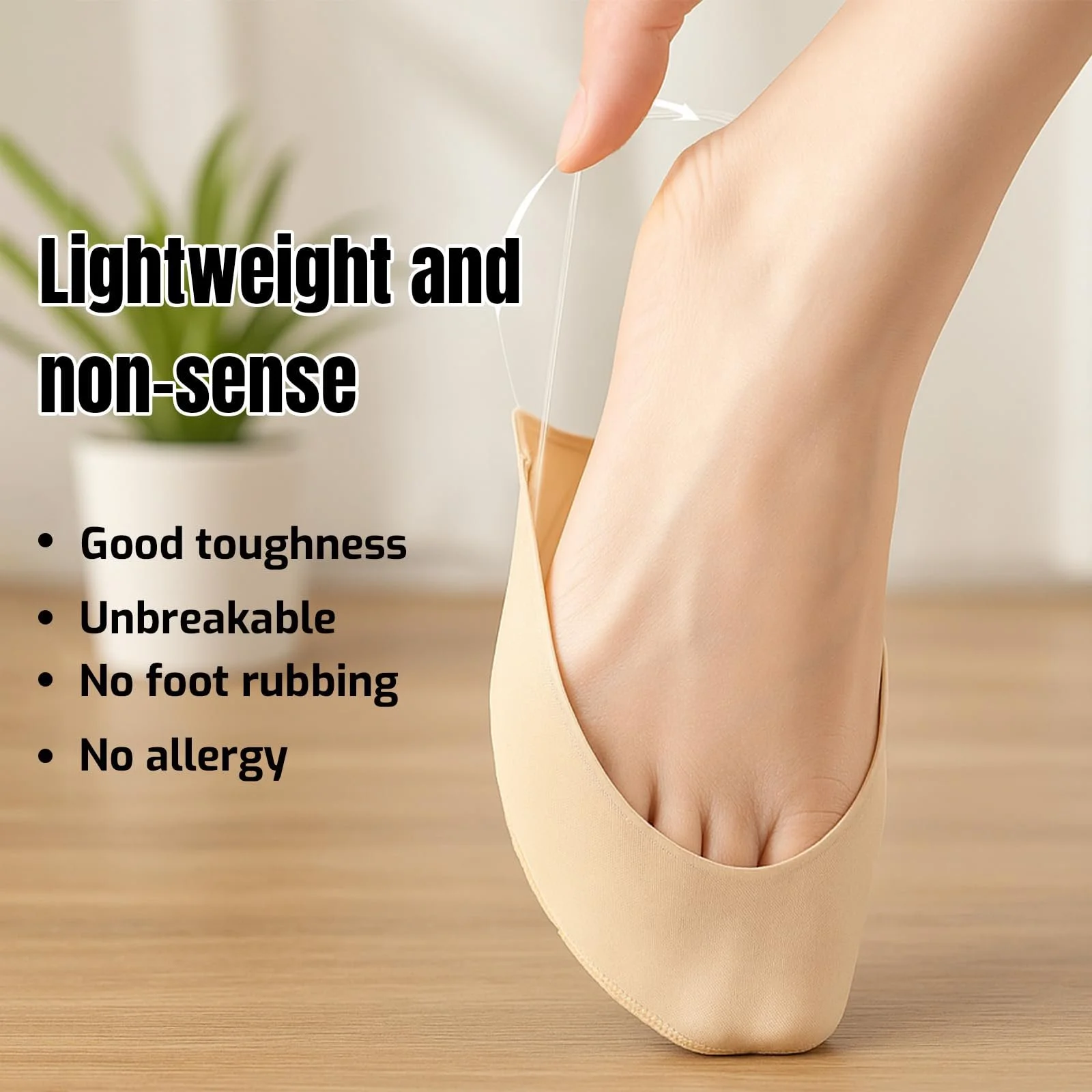 6 пар жіночих невидимих шкарпеток, фото №2