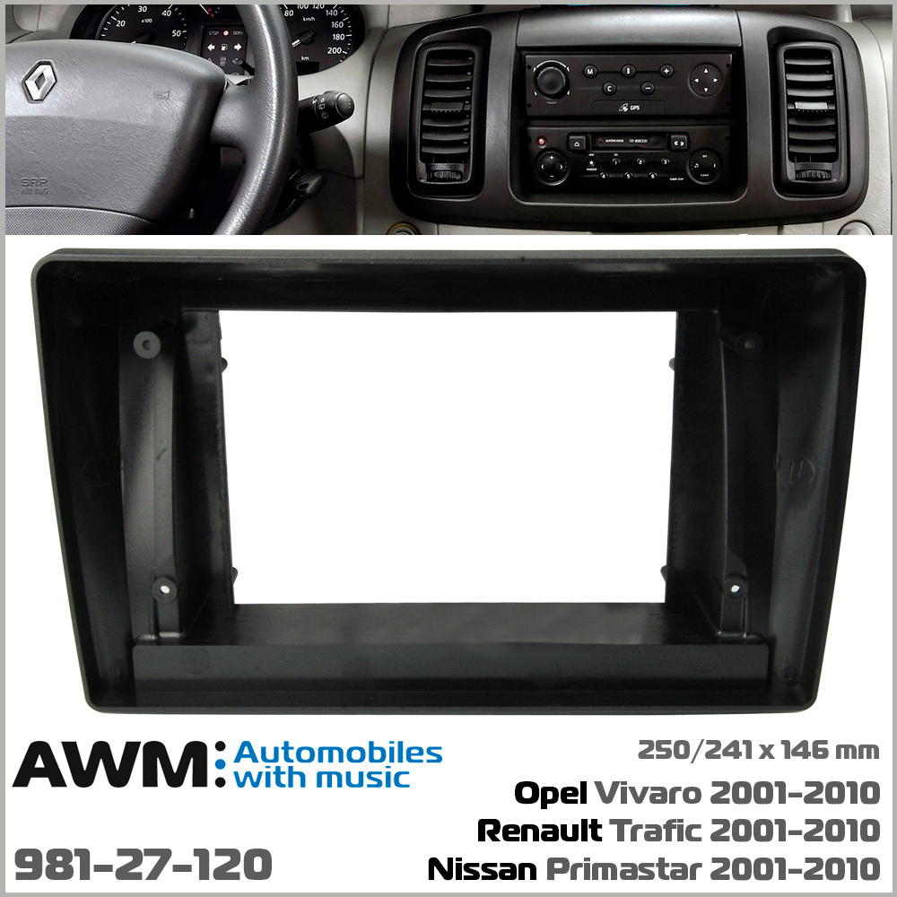 Переходная рамка Renault Trafic Opel Vivaro Nissan Primastar AWM 981-27-120, фото №5