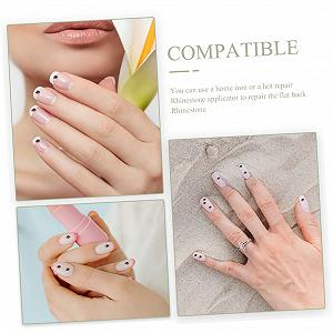 Стрази для нігтів скляні minkissy synthetic.ua - Фото 1