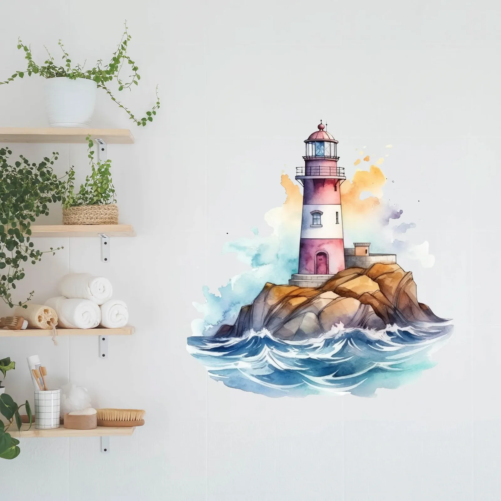 Наклейка на стену GRAZDesign Lighthouse North Sea 42 x 40 см, фото №3