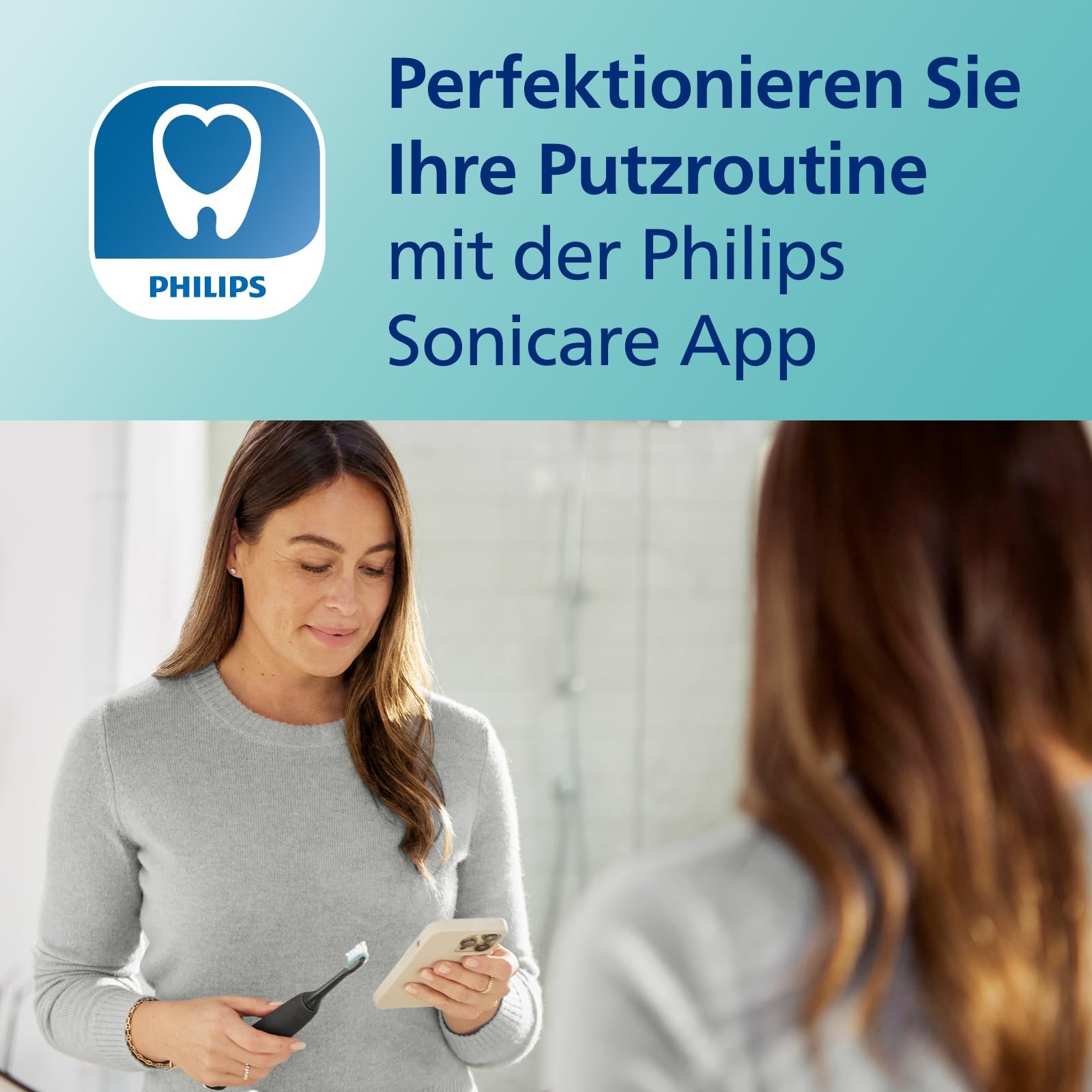 Зубная электрощетка Philips Sonicare DiamondClean 9000 HX9911/09, 4 программы чистки, 3 уровня интенсивности, стакан для зарядки и дорожный футляр USB, черная, фото №6