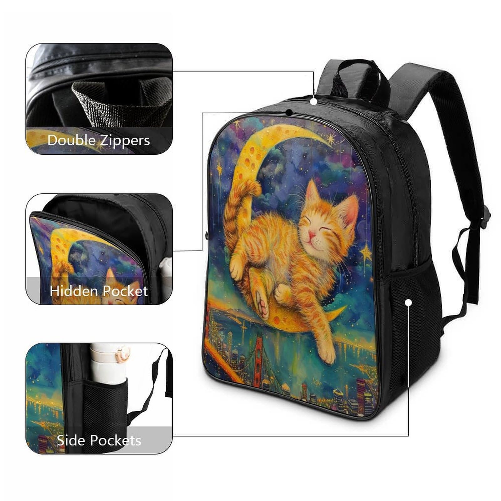 Рюкзак шкільний Cat FPAKAKIIE Style-1, 40 x 28 x 16 см, фото №3