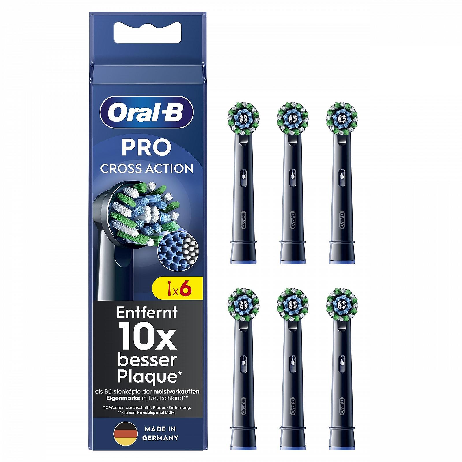 Зубная щетка электрическая Oral-B Genius X и Сменные насадки Pro CrossAction для электрической зубной щетки, 6 шт, фото №5