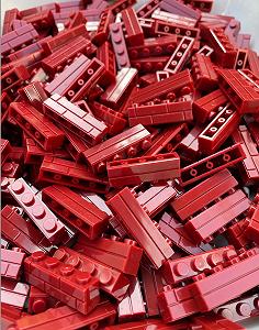 Блоки Penny Bricks Masonry Profile 1x4 темно-червоний упаковка 200 - Фото 1