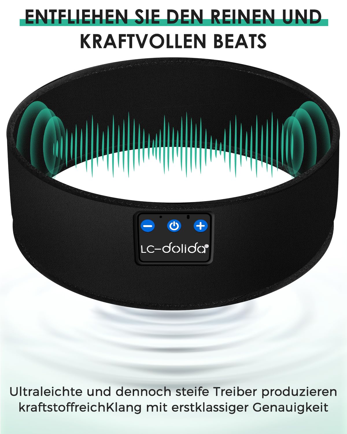 Наушники Bluetooth LC-dolida Sleep Wireless Sports Headband, фото №2
