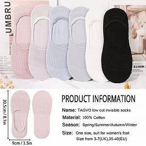 Носки TAGVO Invisible, 6 пар synthetic.ua - Фото 1