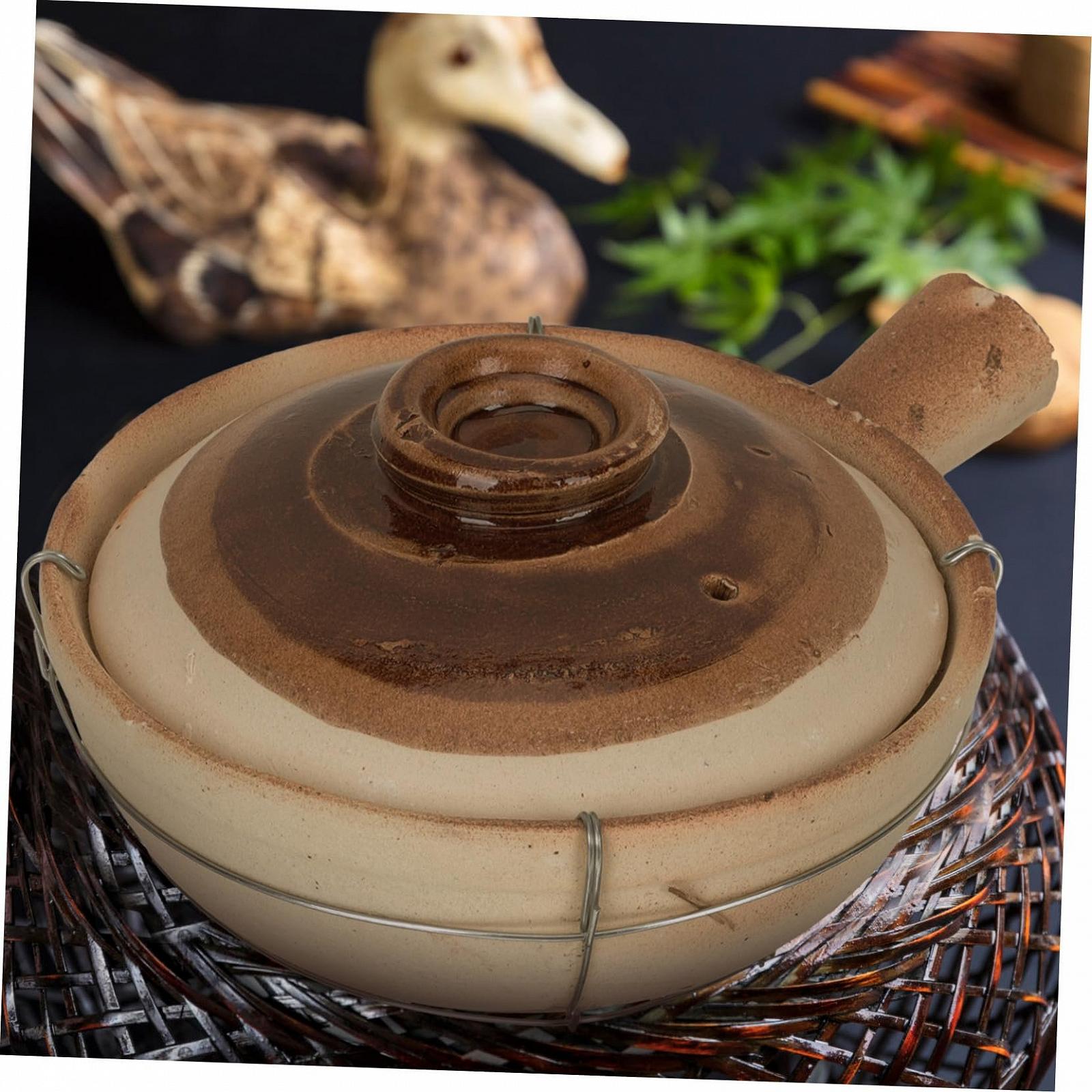 Горщик для тушкування TOPBATHY Китайський стиль З ручкою Керамічний, фото №2