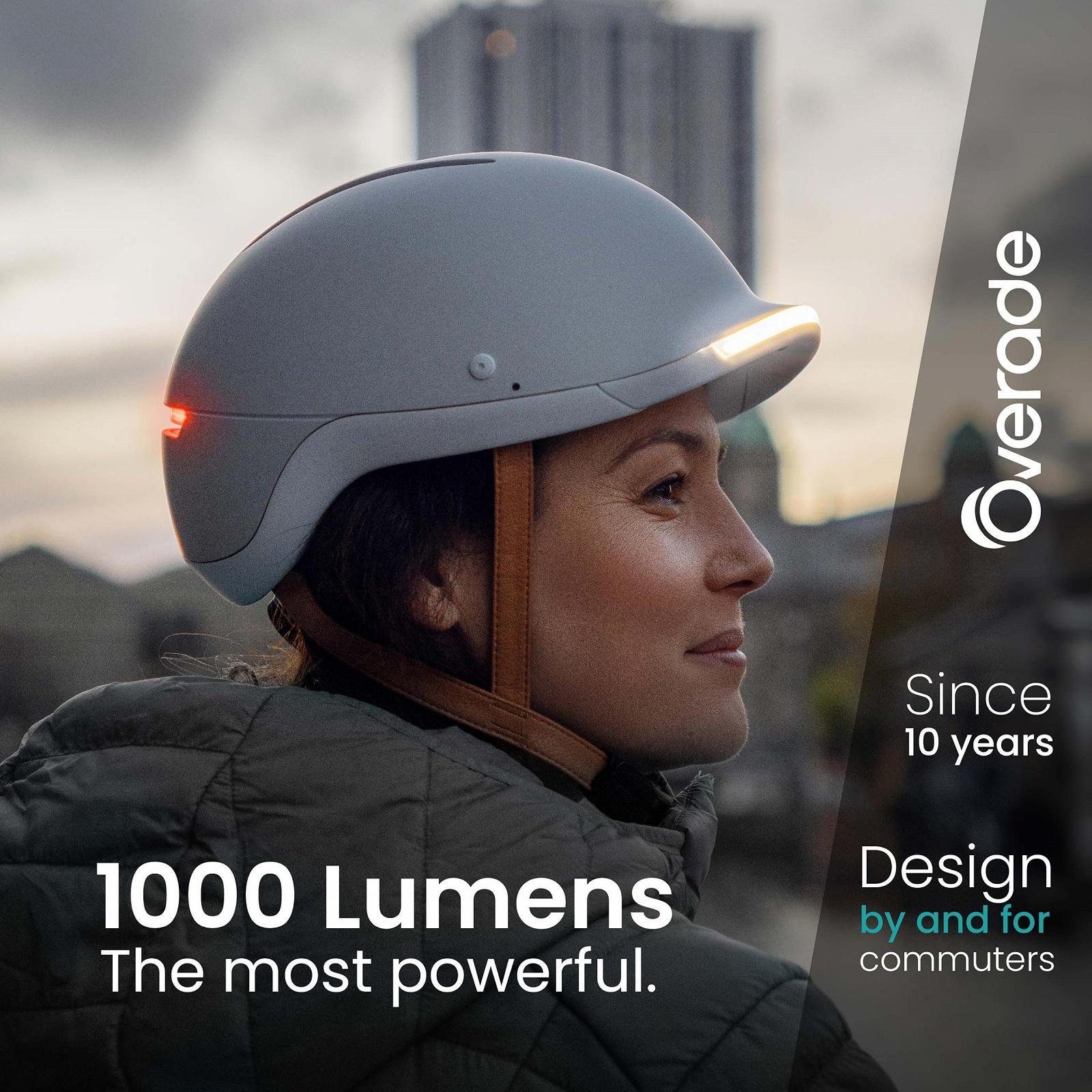 Шлем Life Bike для скутера с передней и задней мигающей подсветкой, один размер, фото №2