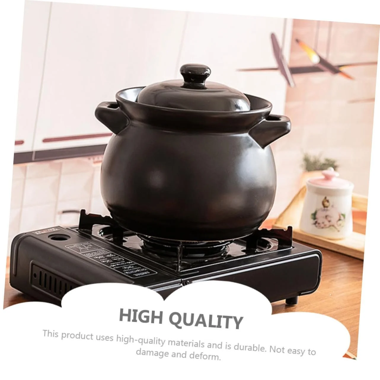 Набор кастрюль VALICLUD для тушения риса с крышкой Черный, фото №9 Набор кастрюль VALICLUD для тушения риса с крышкой Черный, фото №9