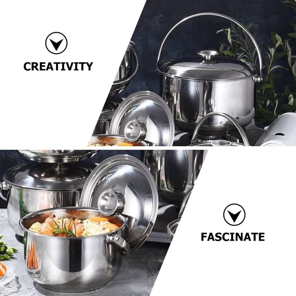 Каструля Home Essentials Stockpot Каструля з кришкою Нержавіюча сталь (22 x 22 x 23 см), фото №5