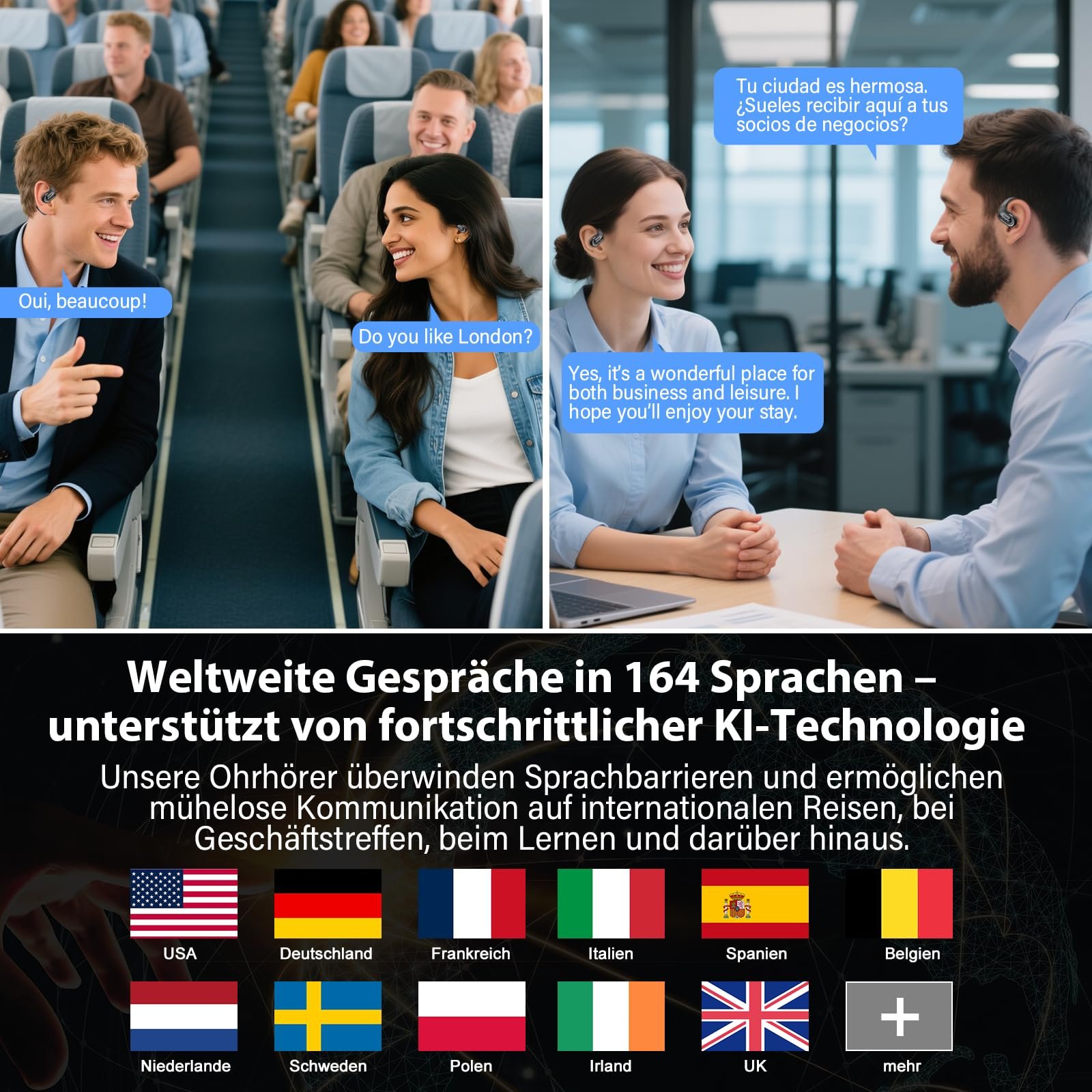 Навушники-перекладач AI, Режими перекладу в реальному часі, фото №2