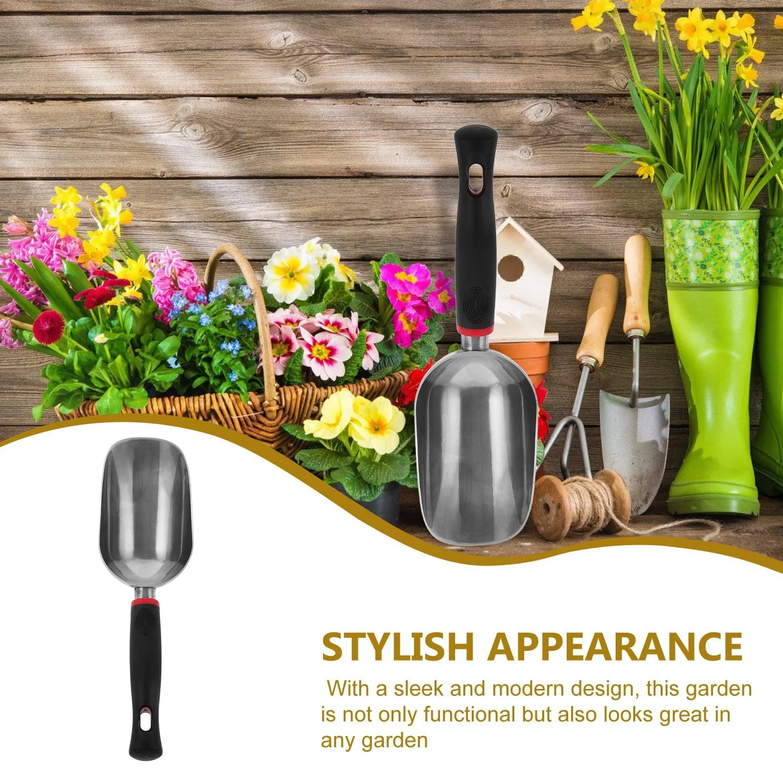 Садова лопатка Sosoport Ґрунтова лопата Металева лопата, фото №4