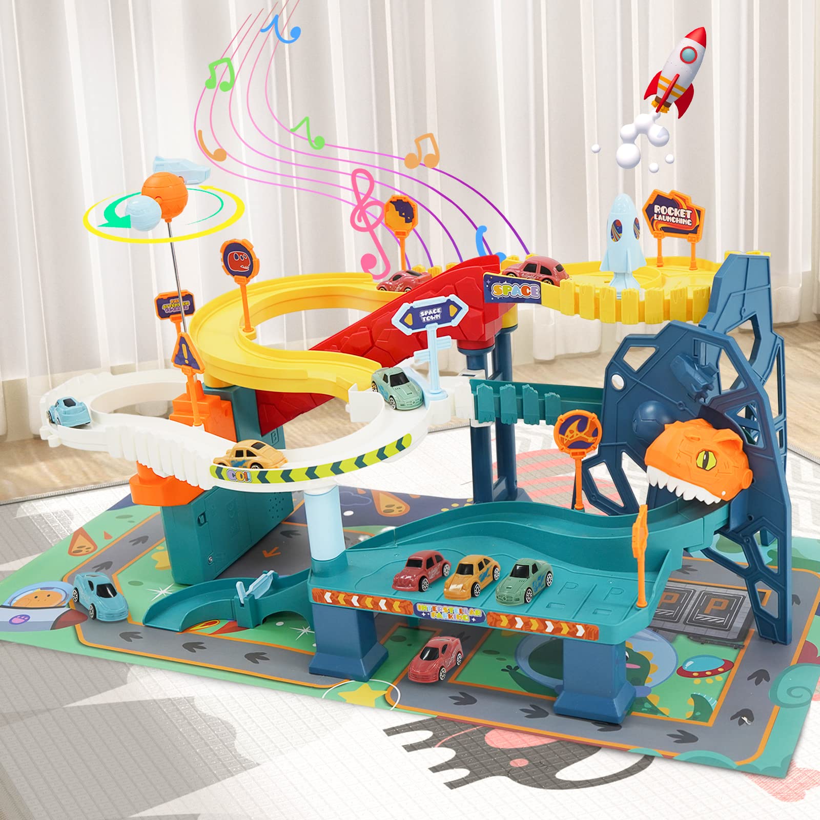 Игрушечный автомобиль Ark miido, Набор из 5 миниатюрных игрушечных автомобилей и 2 парковочных места, Игрушка Монтессори, фото №7 Игрушечный автомобиль Ark miido, Набор из 5 миниатюрных игрушечных автомобилей и 2 парковочных места, Игрушка Монтессори, фото №7