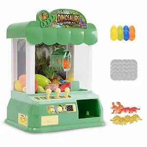 Іграшка Arkyomi Grab Machine Candy Grabber Mini Grabber Doll Gachapon Sweets with Coin Slide and Grab Arm Automatic Soft Toys Claw Machine Колір Зелений - Фото 1
