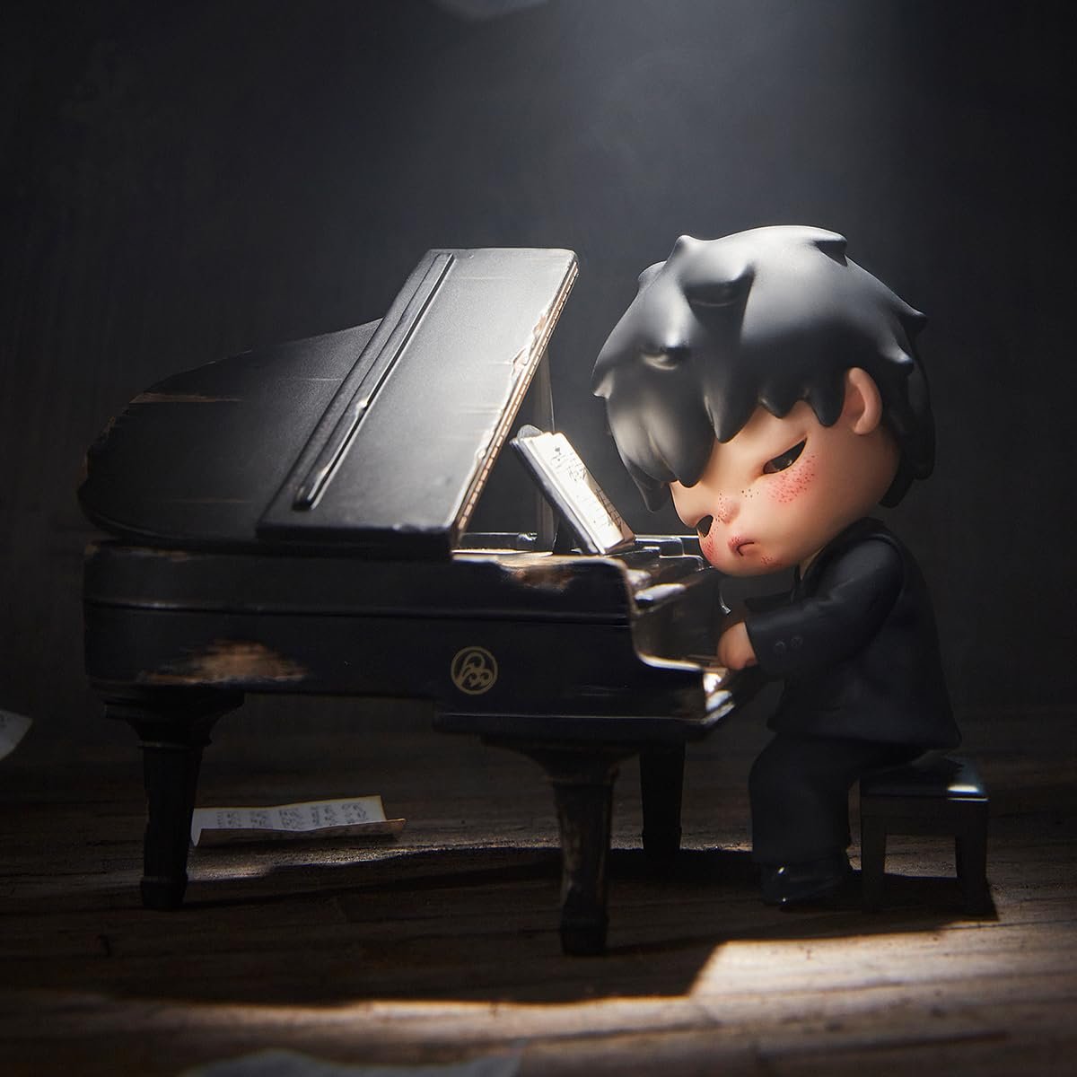 Фигурка POP MART Hirono The Pianist, коллекционная, 8,6-10,3 см, фото №3