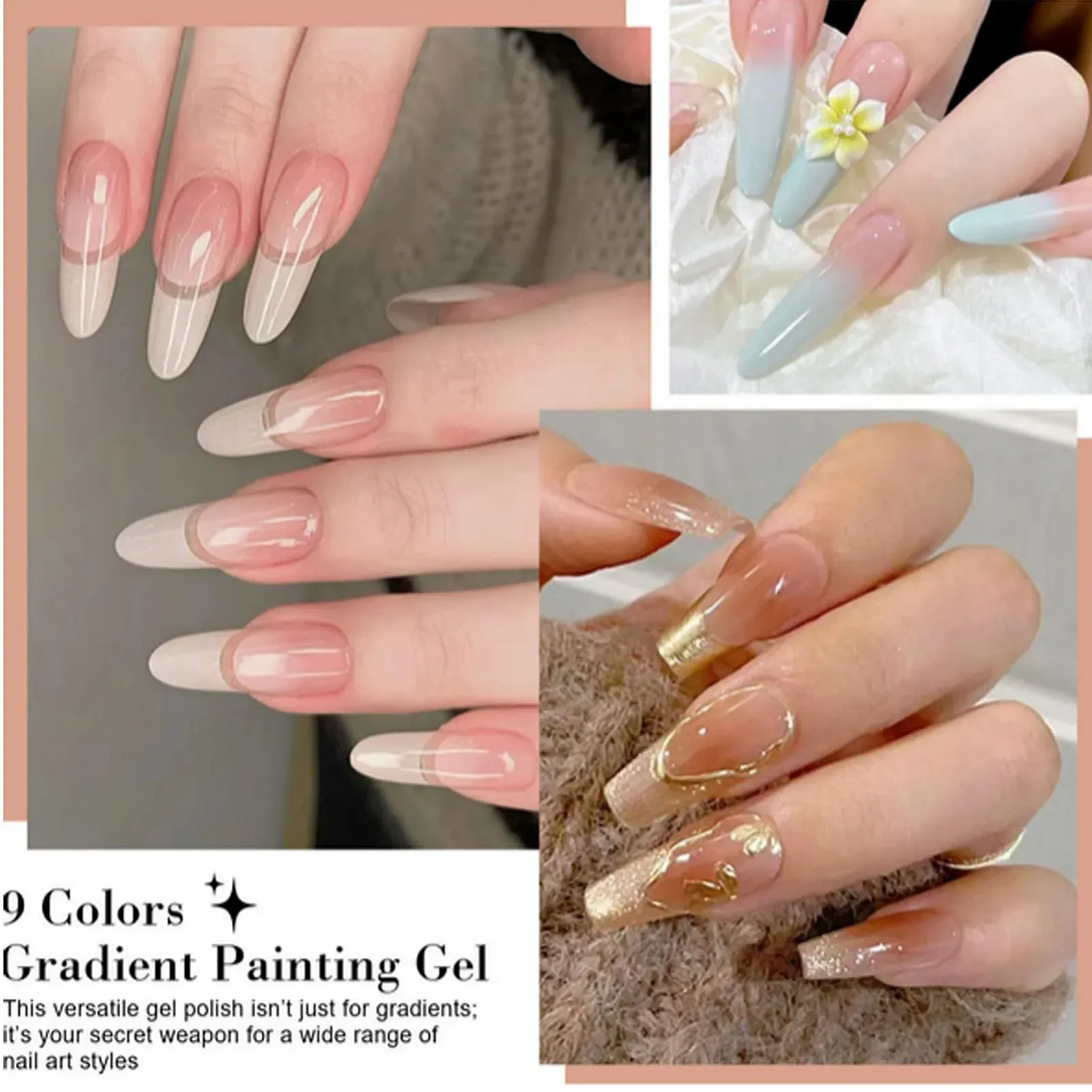 Гель-лак - Набор - 12 цветов Твердый гель-лак - Набор, устойчивый к сколам цвет для маникюра | Включает спонж и металлический захват для градиентного искусства, салонного качества - Дизайн ногтей для взрослых, девушек, фото №2 Гель-лак - Набор - 12 цветов Твердый гель-лак - Набор, устойчивый к сколам цвет для маникюра | Включает спонж и металлический захват для градиентного искусства, салонного качества - Дизайн ногтей для взрослых, девушек, фото №2