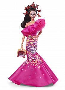 Кукла Barbie Día De Muertos Limited Edition HJX14 с традиционным платьем и украшениями - Фото 1