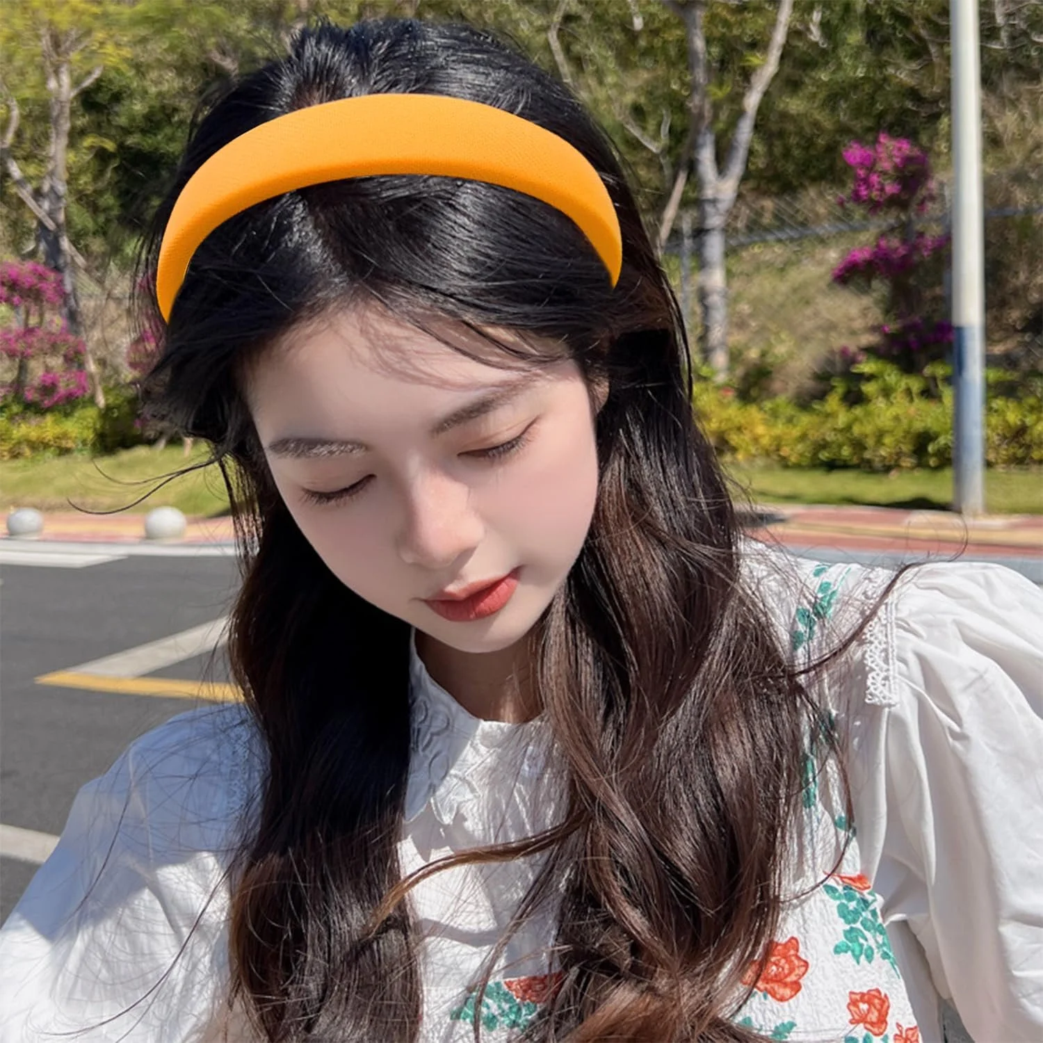 Набір обручів на голову 2 шт. Оранжевий, фото №4