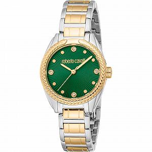 Часы Roberto Cavalli Кварцевые Аналоговые RC5L118M0075 Зеленый - Фото 1