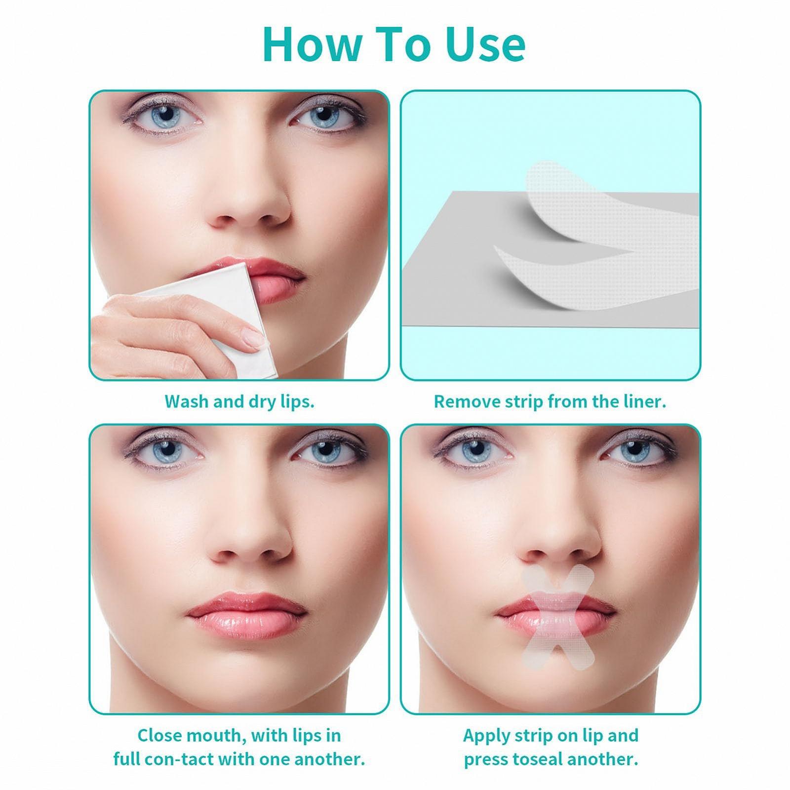 Смужки для сну для рота 120 шт., пристрій проти хропіння, Х-подібна смужка для рота для дихання носом, фото №4